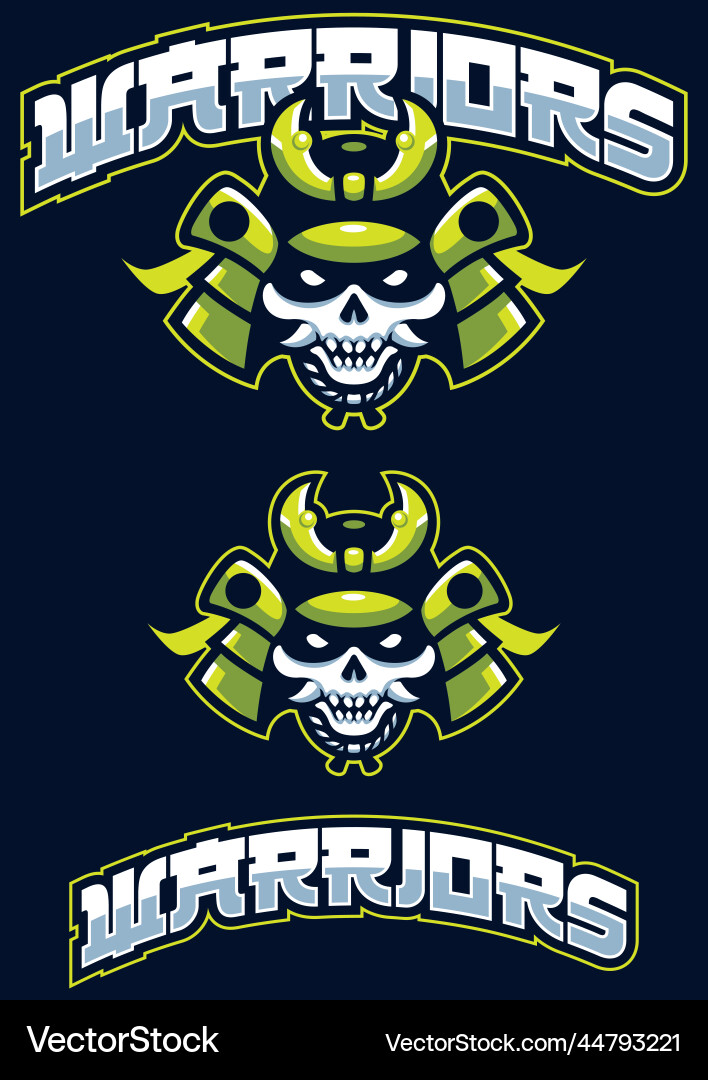 Warriors Team Maskottchen Warriors Team Maskottchen vektorbild