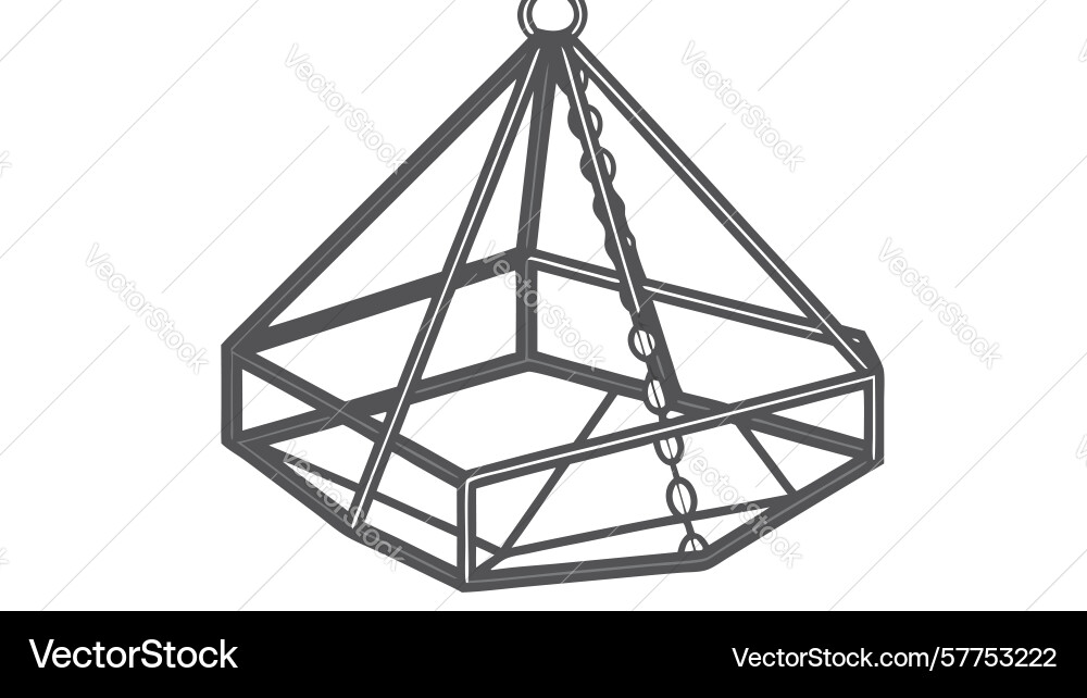 Abstract geometric structure with person design vector image