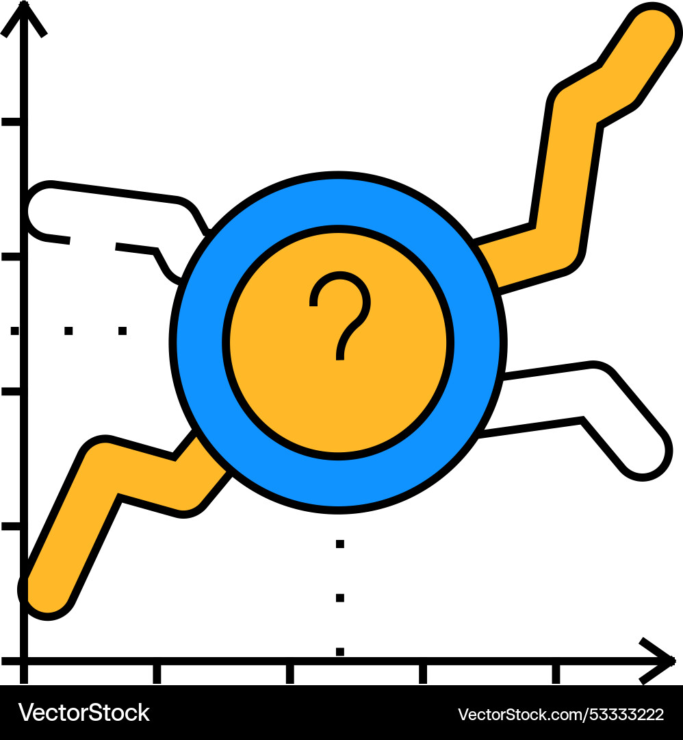 Analyze data science icon color Analyze data science icon color Vector Image