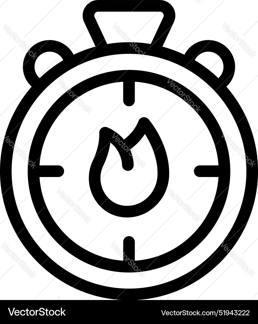 Burning time icon representing working fast under Burning time icon representing working fast under vector image