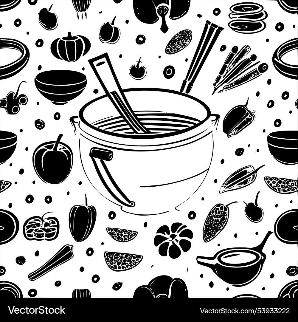 Cauldron abstract pattern seamless Cauldron abstract pattern seamless Vector Image