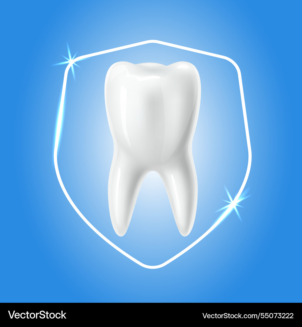 Concept of protecting and preserving dental health Concept of protecting and preserving dental health vector image