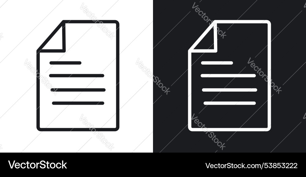 Document icon set Vector Image