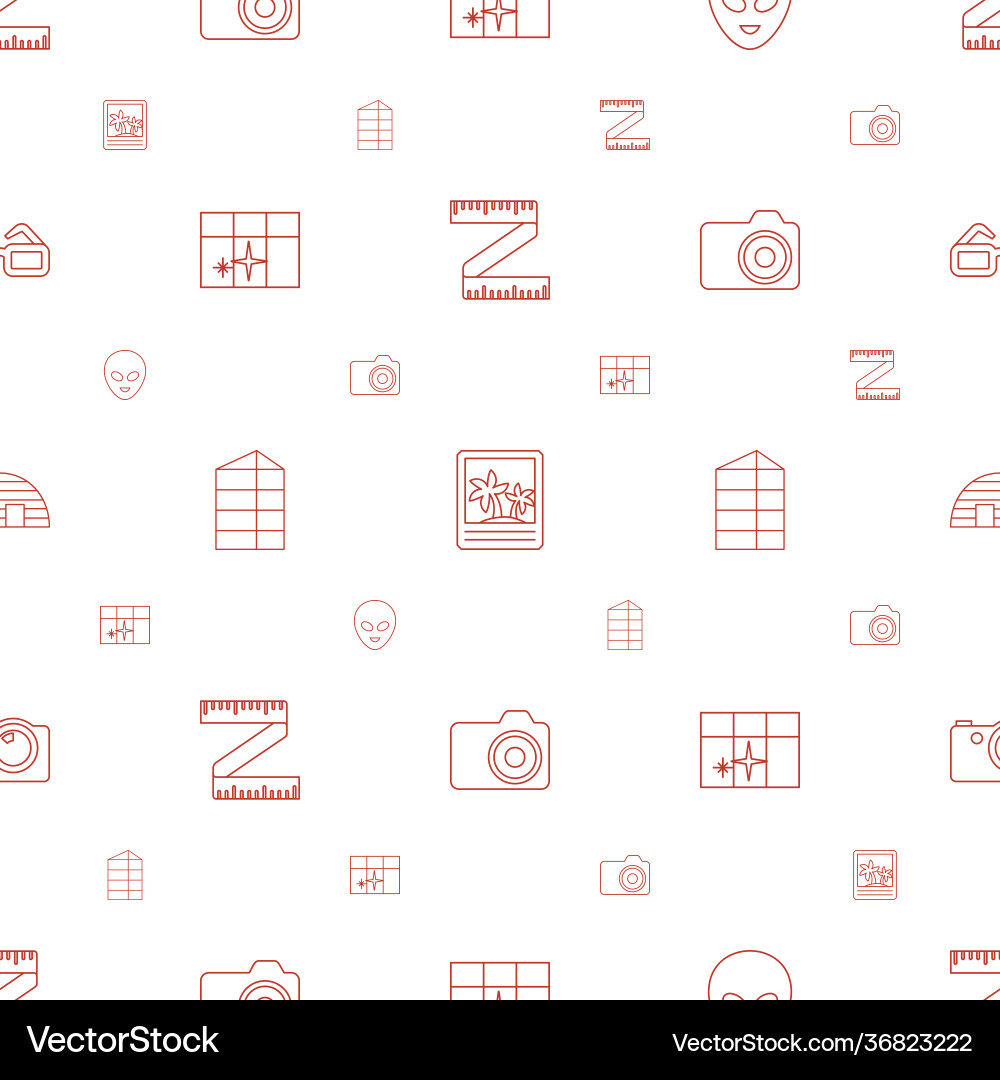Frame icons pattern seamless white background Vector Image