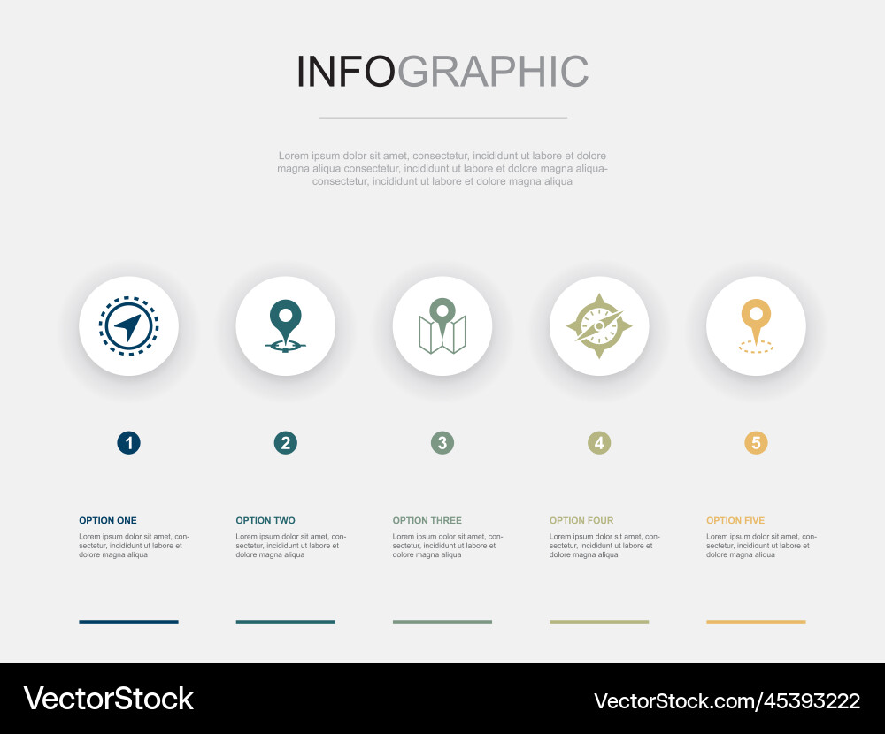Navigation location map compass gps icons vector image