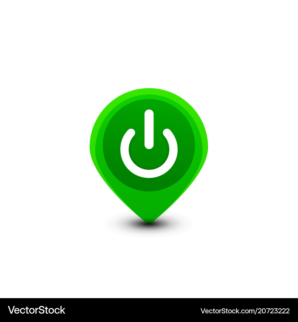 Start power button ui icon design on off symbol Vector Image