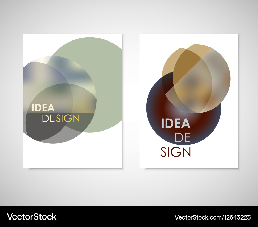 Abstract minimal geometric round circle shapes Vector Image