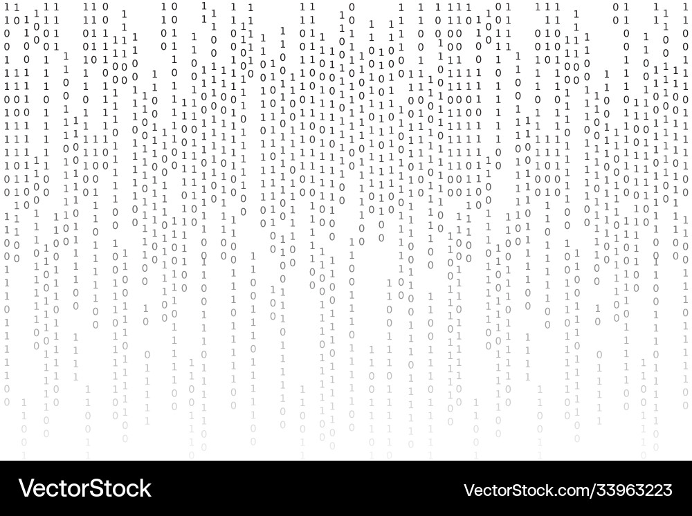 Binary Gradient Code Vector Image