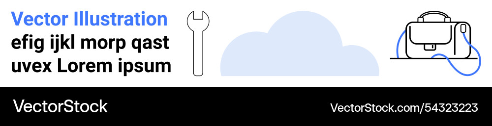 Cloud Computing-Tools mit Textelementen Cloud Computing-Tools mit Textelementen vektorbild