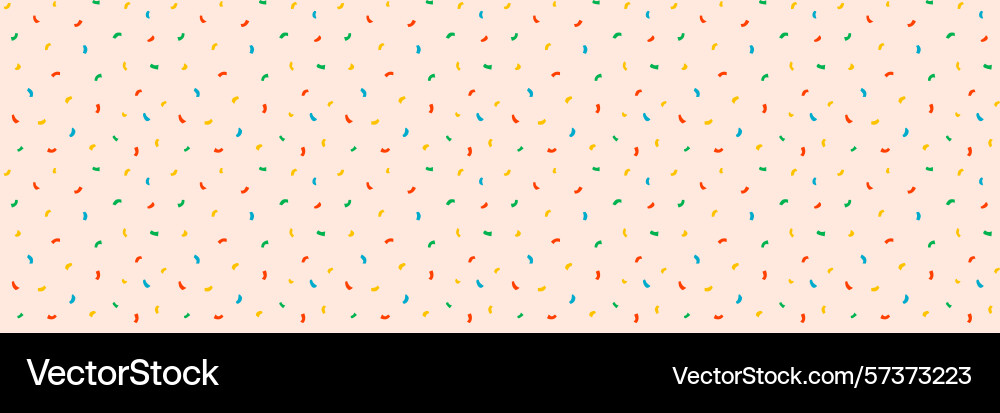 Confetti pattern background with small curved Confetti pattern background with small curved vector image