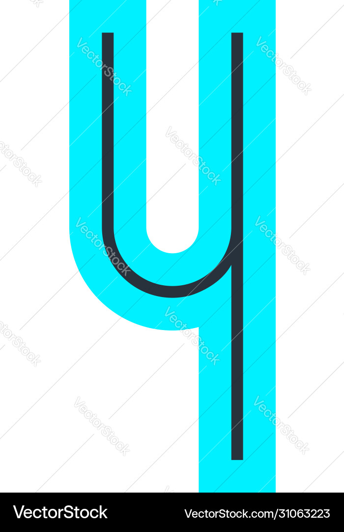 Font for your design number four in simple style Font for your design number four in simple style vector image