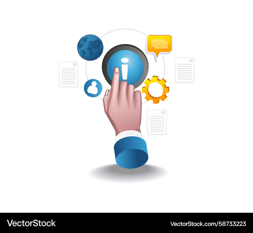 Global Data & Communication Network Vector Image