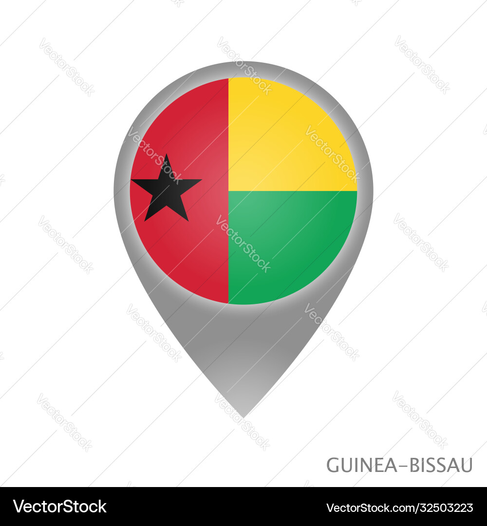 Guinea-bissau point vector image