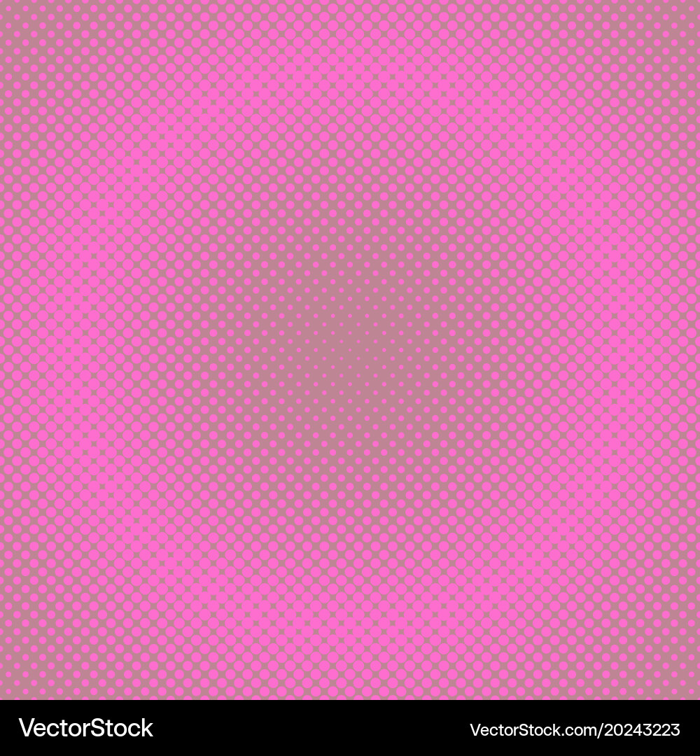 Retro halftone circle pattern background from dots vector image