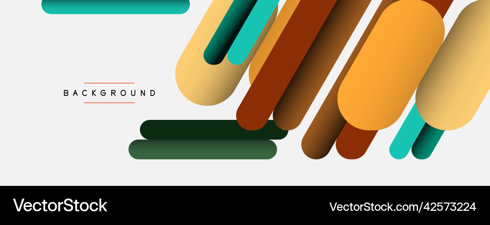 Abstract background round shapes lines Vector Image