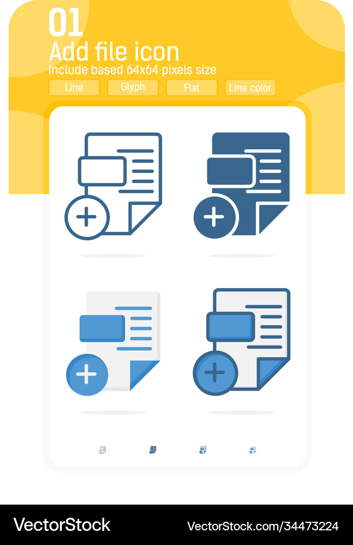 Add file premiun icon with multiple style Add file premiun icon with multiple style vector image