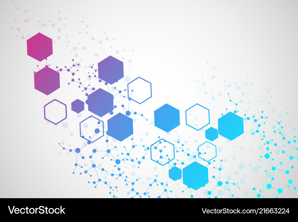 Hexagonal abstract background big data Hexagonal abstract background big data Vector Image