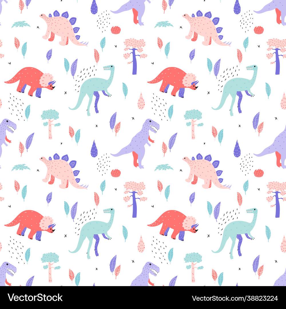 Pattern dino p Pattern dino p vector image