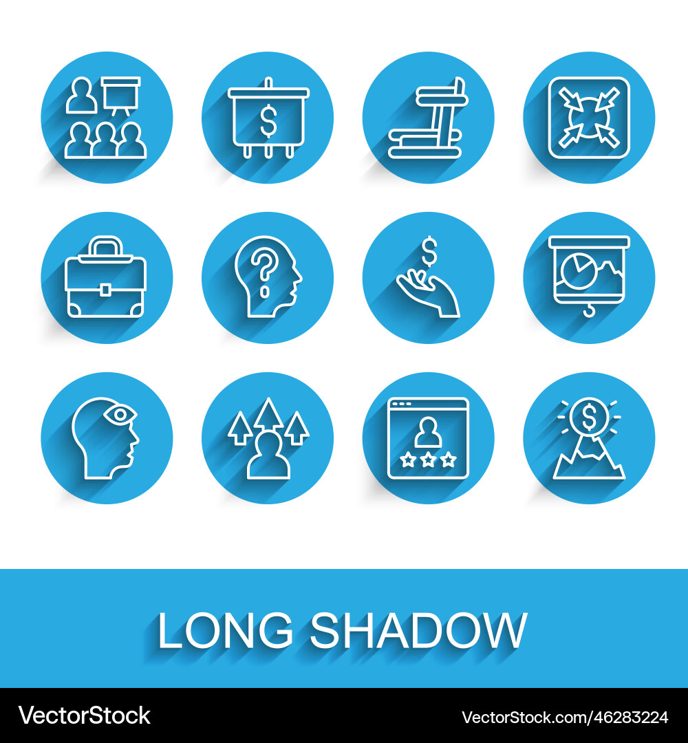 Set line man with third eye front end development vector image