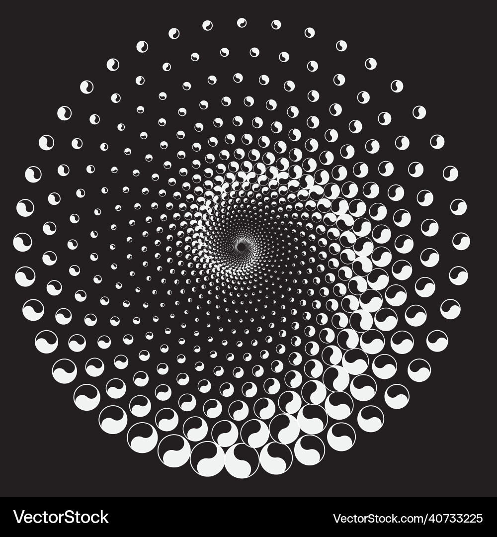 Checkered spiral design element image Vector Image