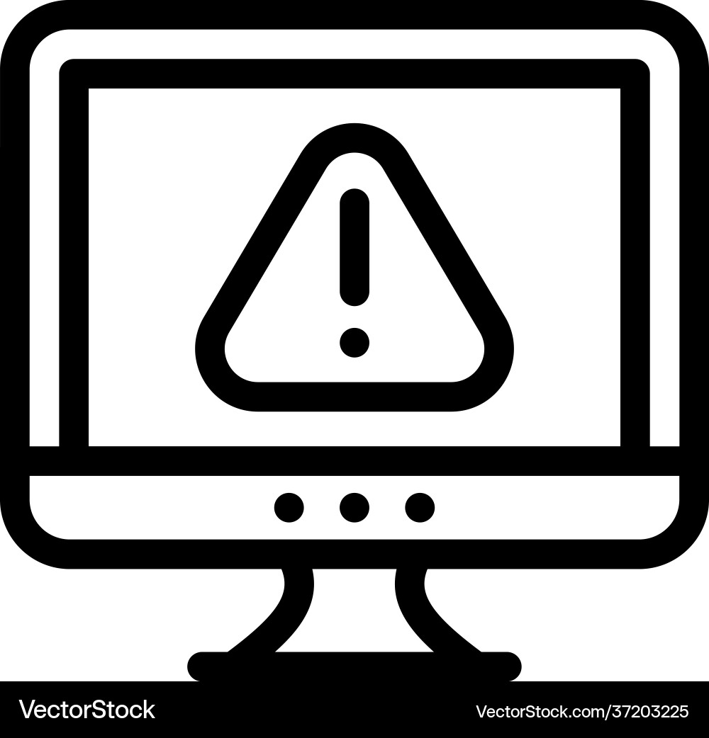 Computer error vector image