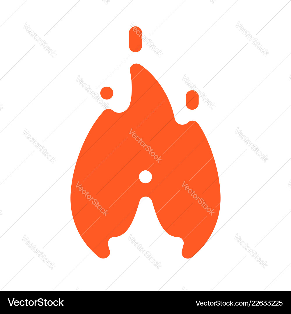 Fire flames with sparks new orange icon Fire flames with sparks new orange icon vector image