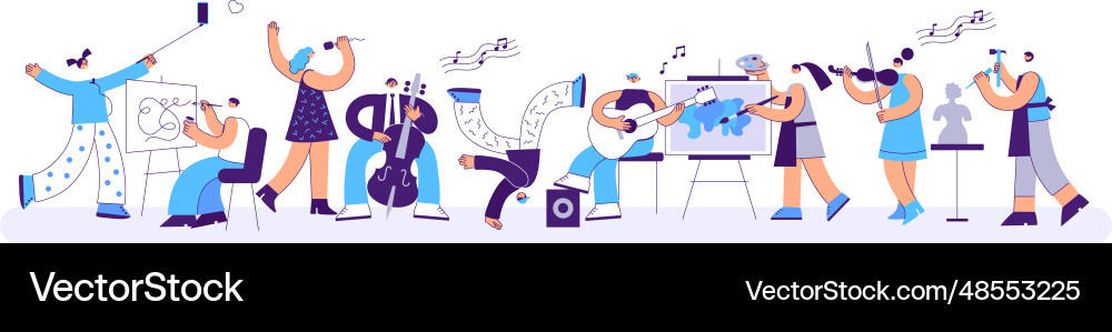 People of creative professions professional People of creative professions professional vector image
