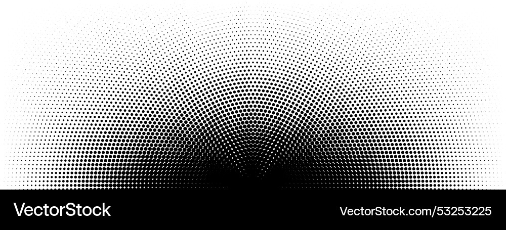 Radial Halftone Dot Pattern vector image