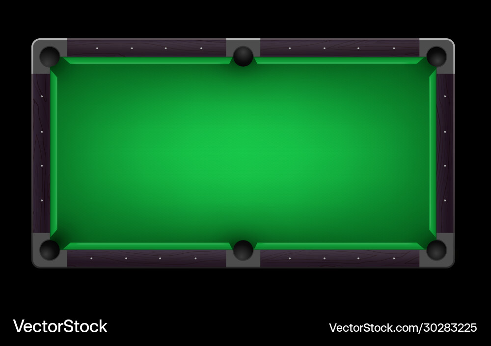 Realistic Pool Table Vector Image