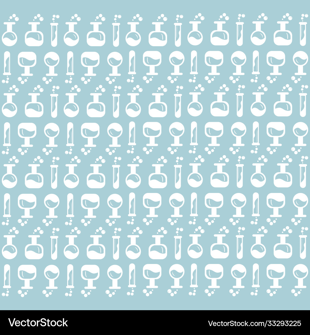 Seamless pattern laboratory image Vector Image