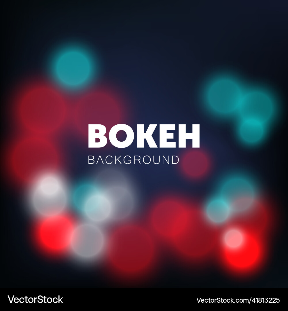 Shiny bokeh lights blur abstract background vector image