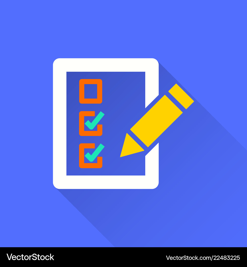 Survey - icon for graphic and web design Survey - icon for graphic and web design vector image
