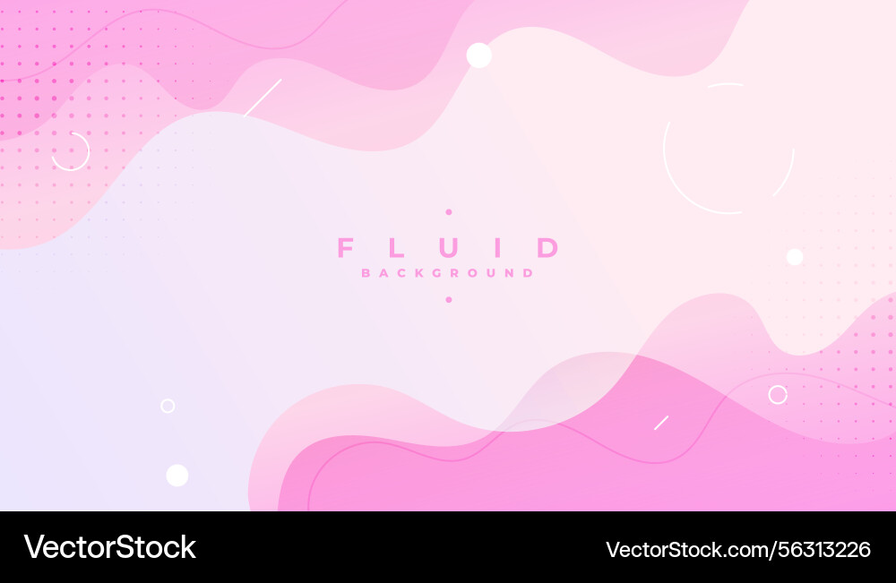 Abstract fluid gradient banner with dynamic vector image