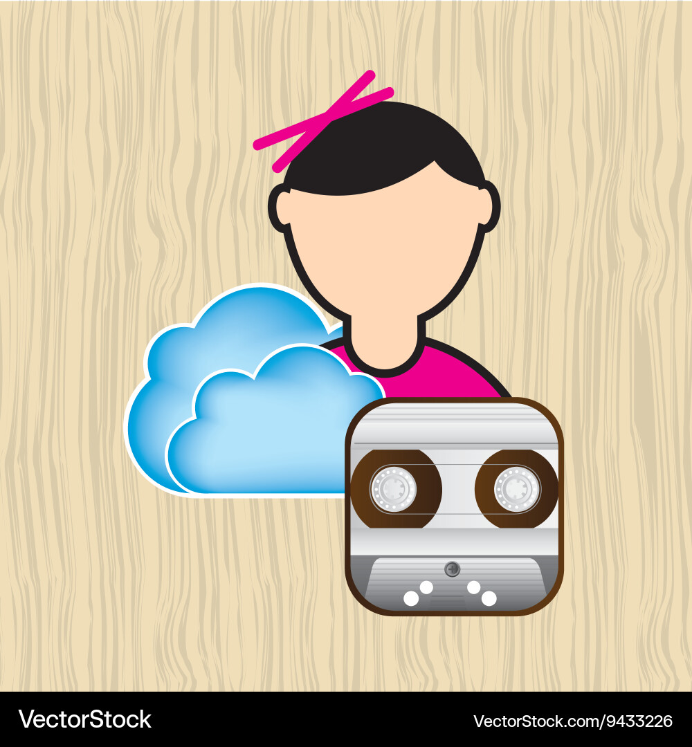 Cloud computing design Vector Image