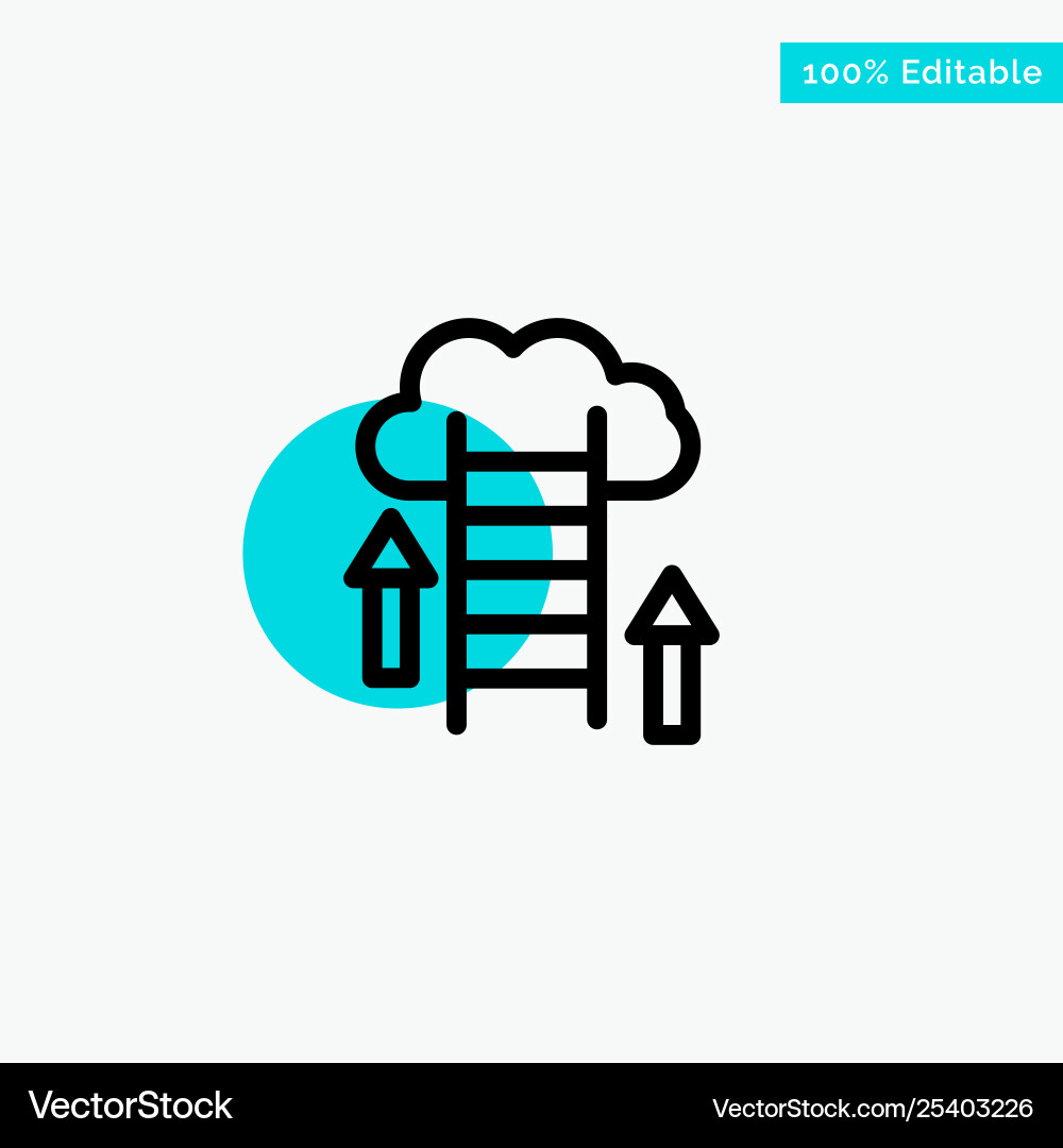 Cloud download upload data server turquoise Cloud download upload data server turquoise vector image