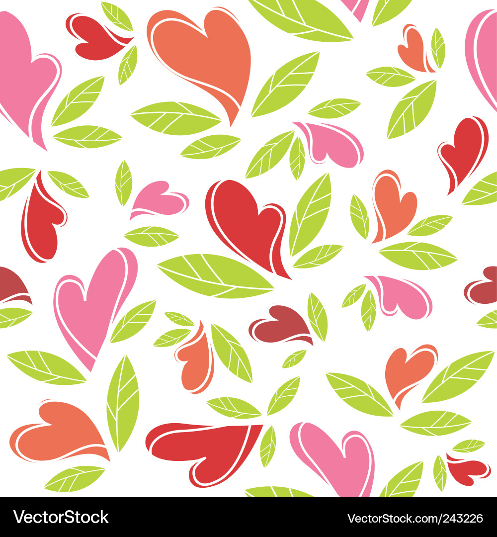 Romantic Heart Pattern Vector Image