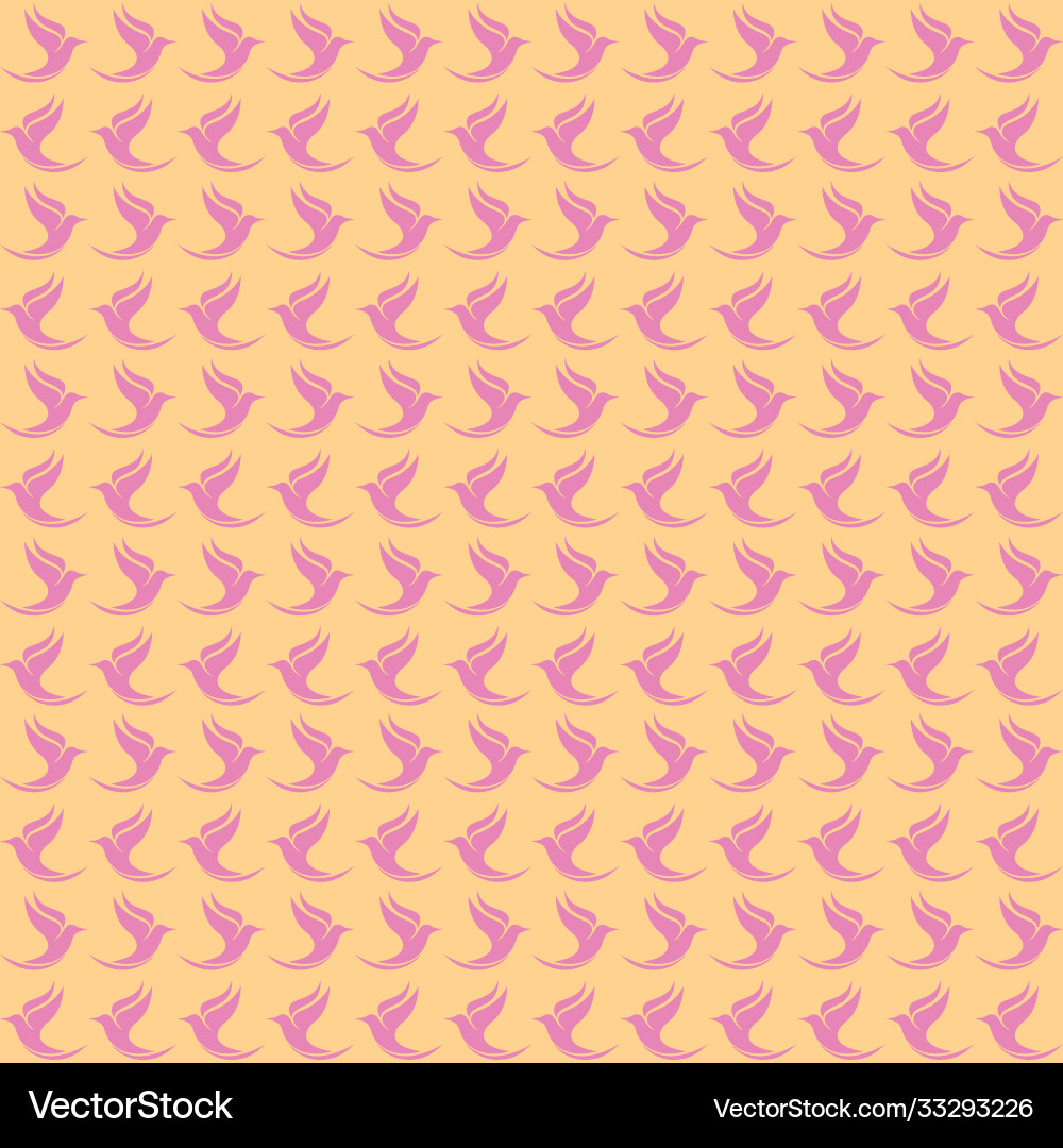Seamless pattern dove bird image Vector Image