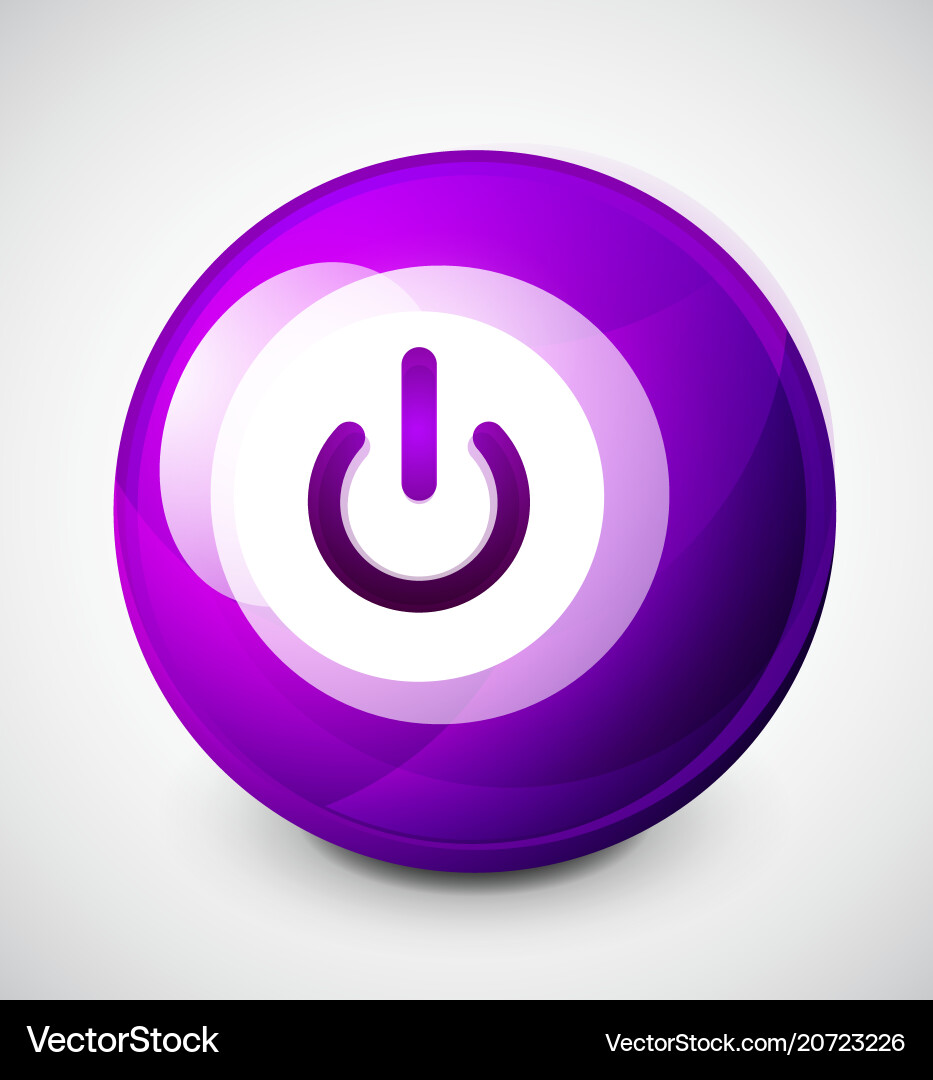 Start power button ui icon design on off symbol Start power button ui icon design on off symbol vector image