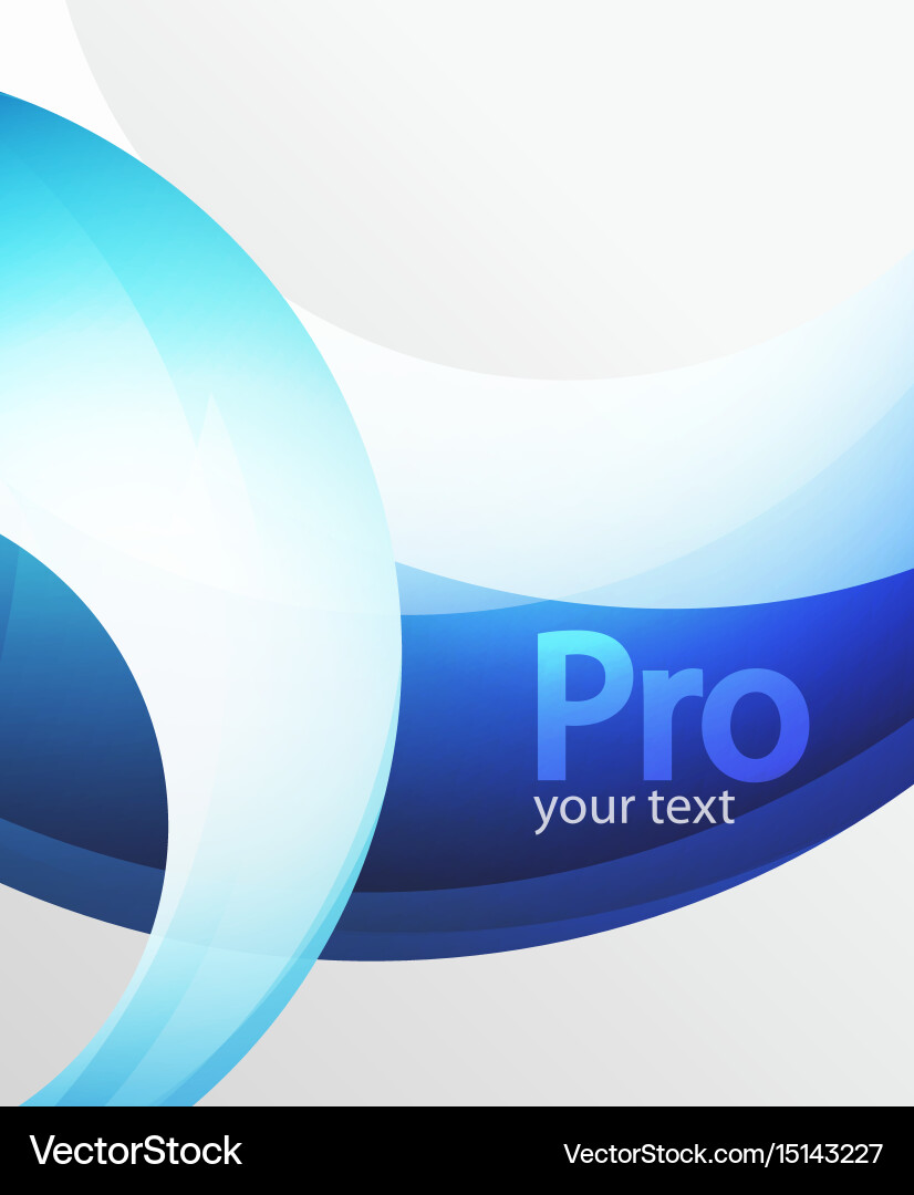 Abstract background swirl wave line template vector image