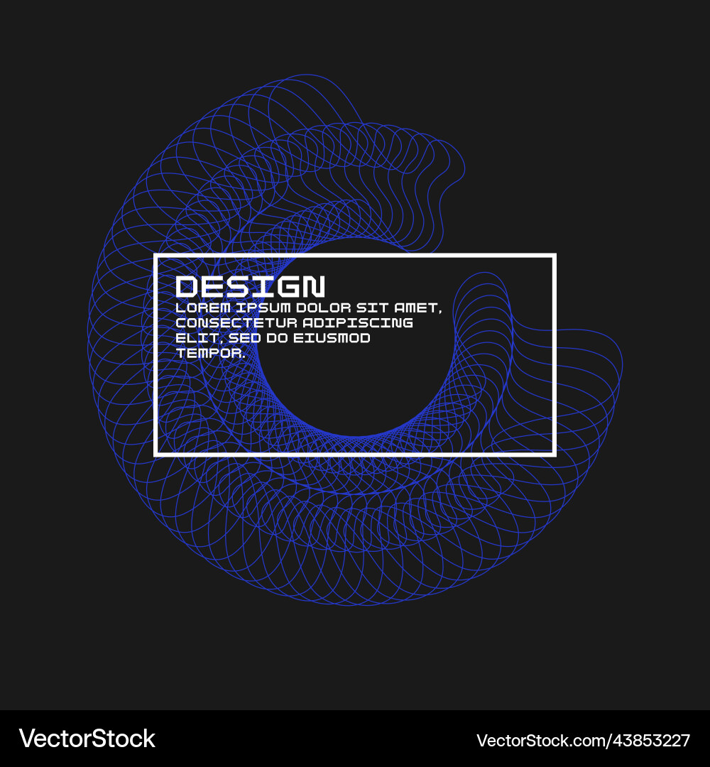 Abstract background with dynamic waves vector image