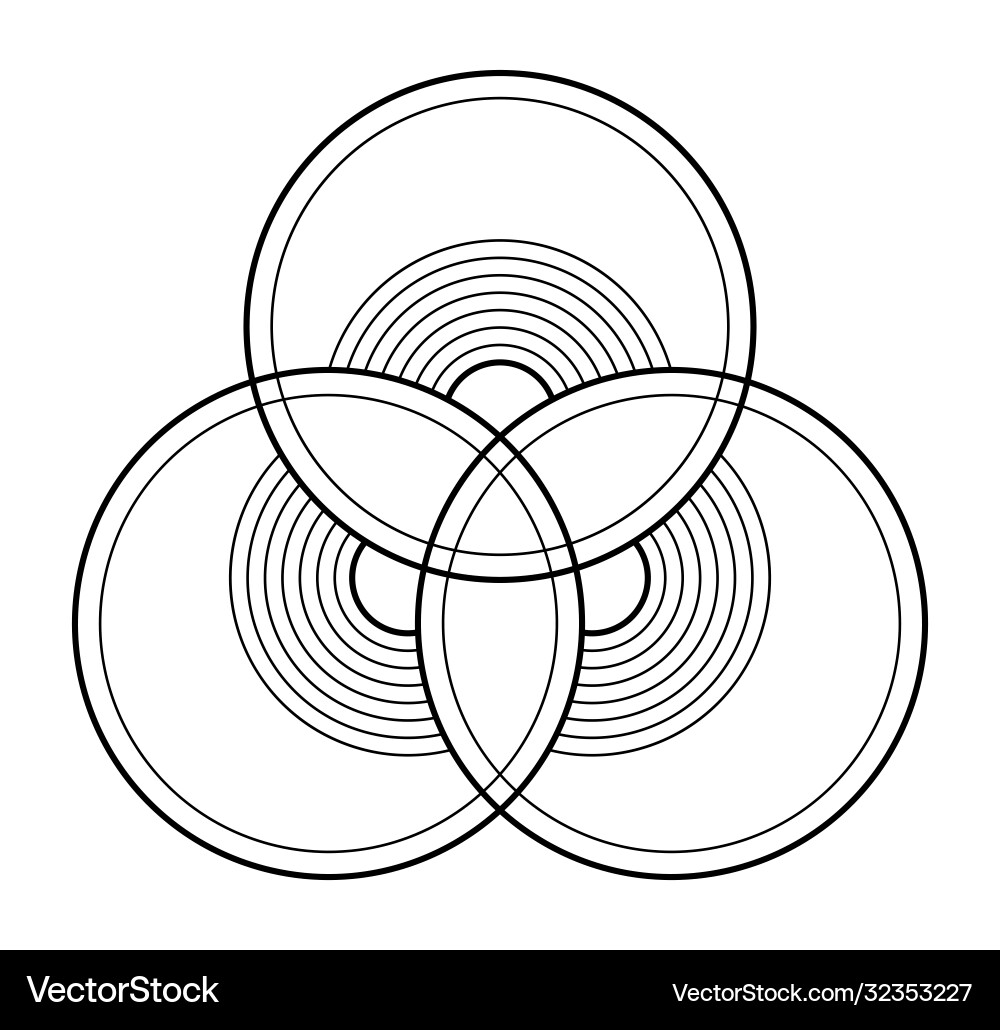 Abstract geometric symbol pattern intersecting Abstract geometric symbol pattern intersecting vector image