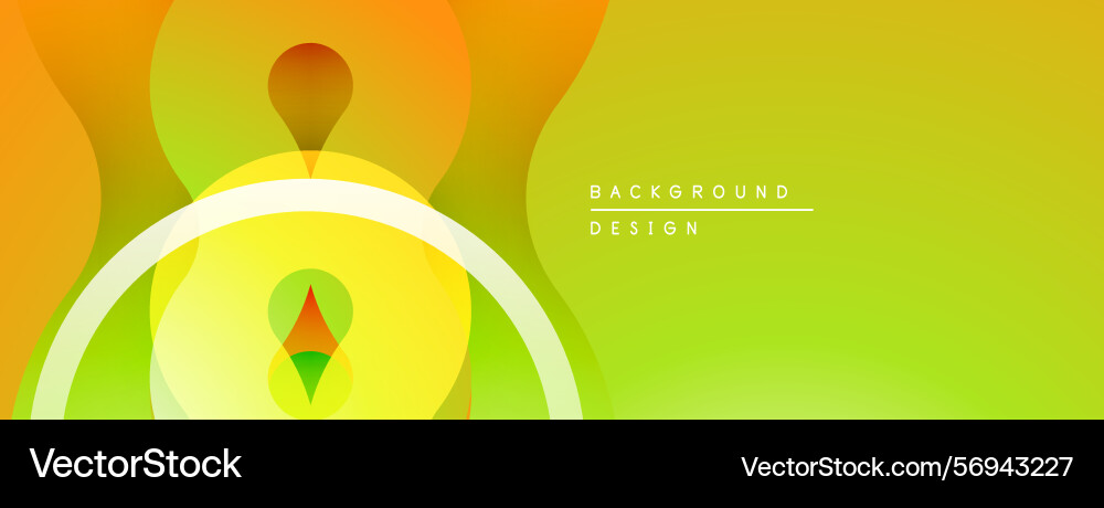 Abstract vibrant design overlapping shapes create vector image
