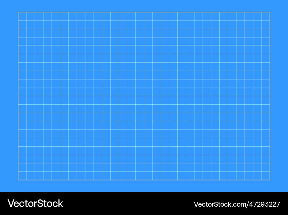 Blueprint grid background checkered blank Blueprint grid background checkered blank vector image