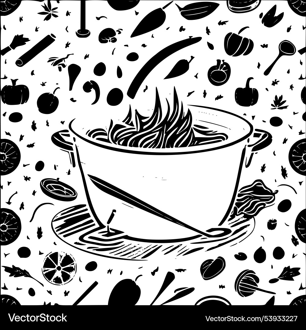 Cauldron abstract pattern seamless Cauldron abstract pattern seamless Vector Image