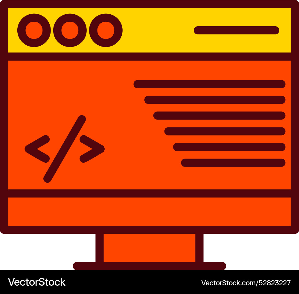 Coding icon design Vector Image