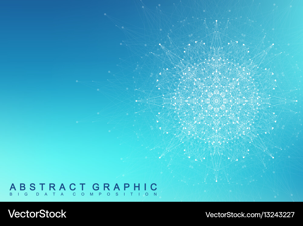 Fractal Element mit verbundenen Leitungen und Punkten groß Fractal Element mit verbundenen Leitungen und Punkten groß vektorbild