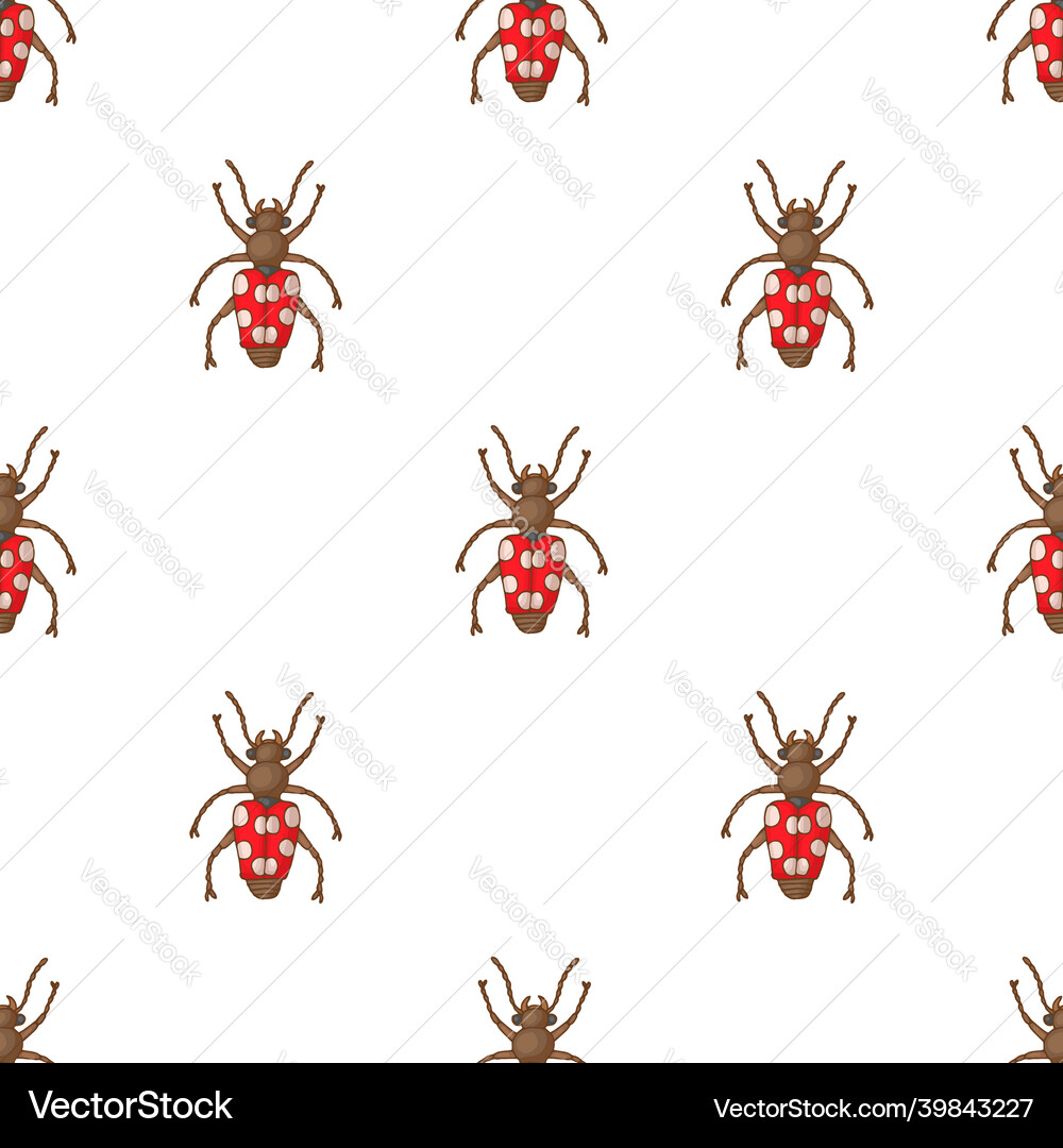 Insect bug pattern seamless Insect bug pattern seamless vector image
