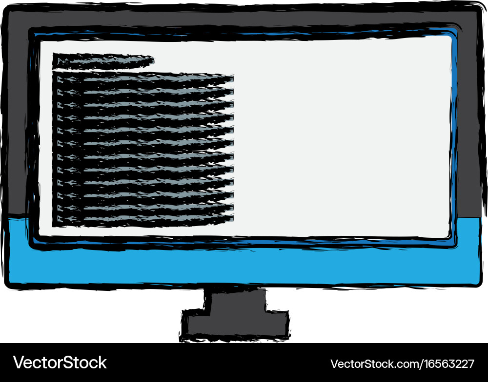 Monitor screen computer device page web vector image