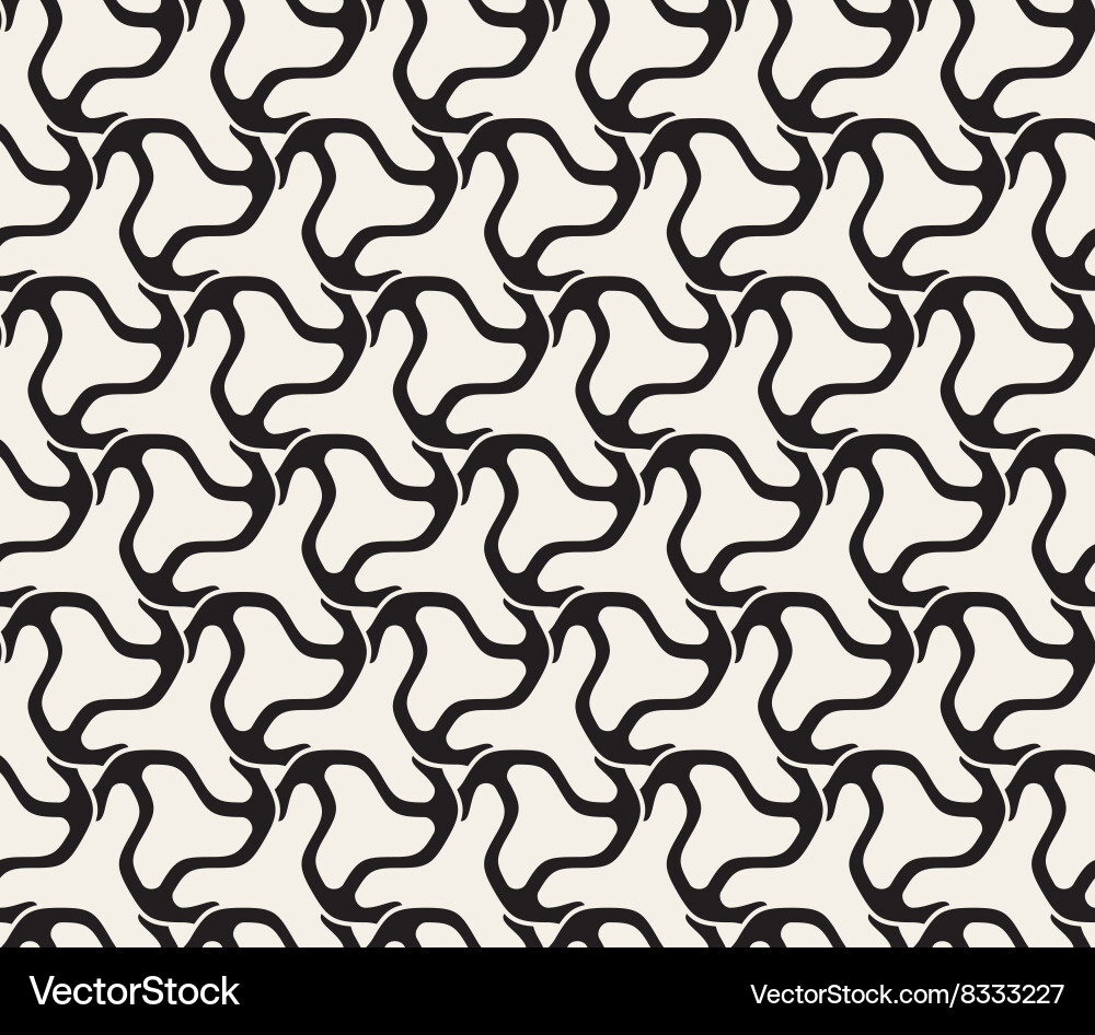 Seamless swirl triangle line pattern Vector Image
