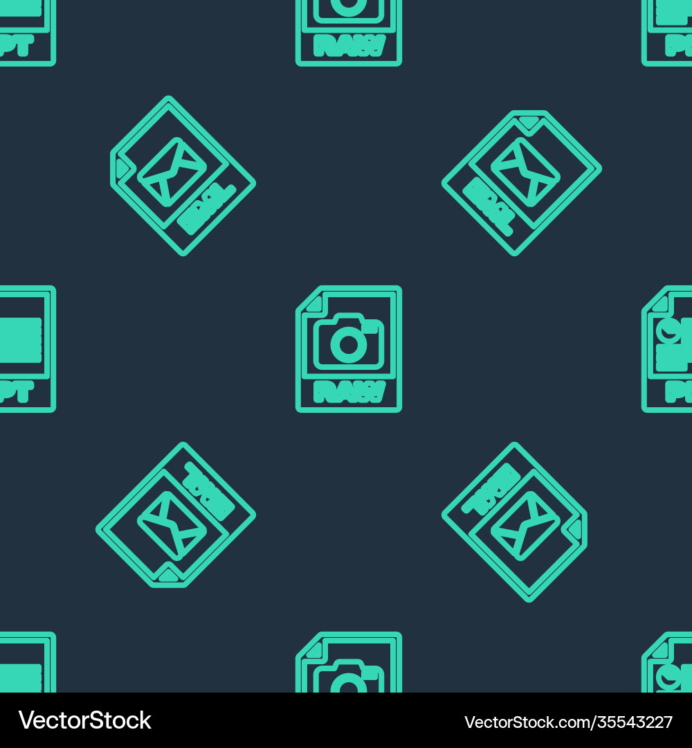 Set line raw file document eml and ppt Set line raw file document eml and ppt vector image